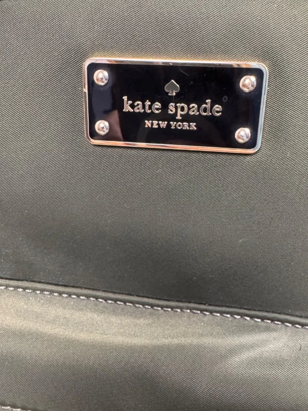 Kate Spade Olive Green Wilson Road Small Bradley Nylon Backpack